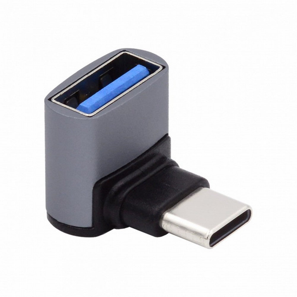Up Down Angled USB-C Type-C to USB 3.0 Female OTG Adapter 90 Degree for Laptop Tablet Phone UC-035-UP