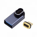 Magnetic Connector 10Gbps Type C Male to USB3.0 Female 90 Degree Low Profile Angled OTG Data Adapter for Laptop Phone UC-028-AFL