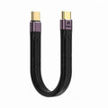 Type-C USB-C Male to Male USB4 40Gbps 100W 8K Flat Slim FPC Data Cable 13cm for Laptop Phone UC-002-0.13M