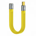 Yellow USB4 Extension Cable Slim Flat Male to Female 40Gbps with 100W Charging and 8K@60Hz Compatible with Thunderbolt3/4 UC-040-0.13Y