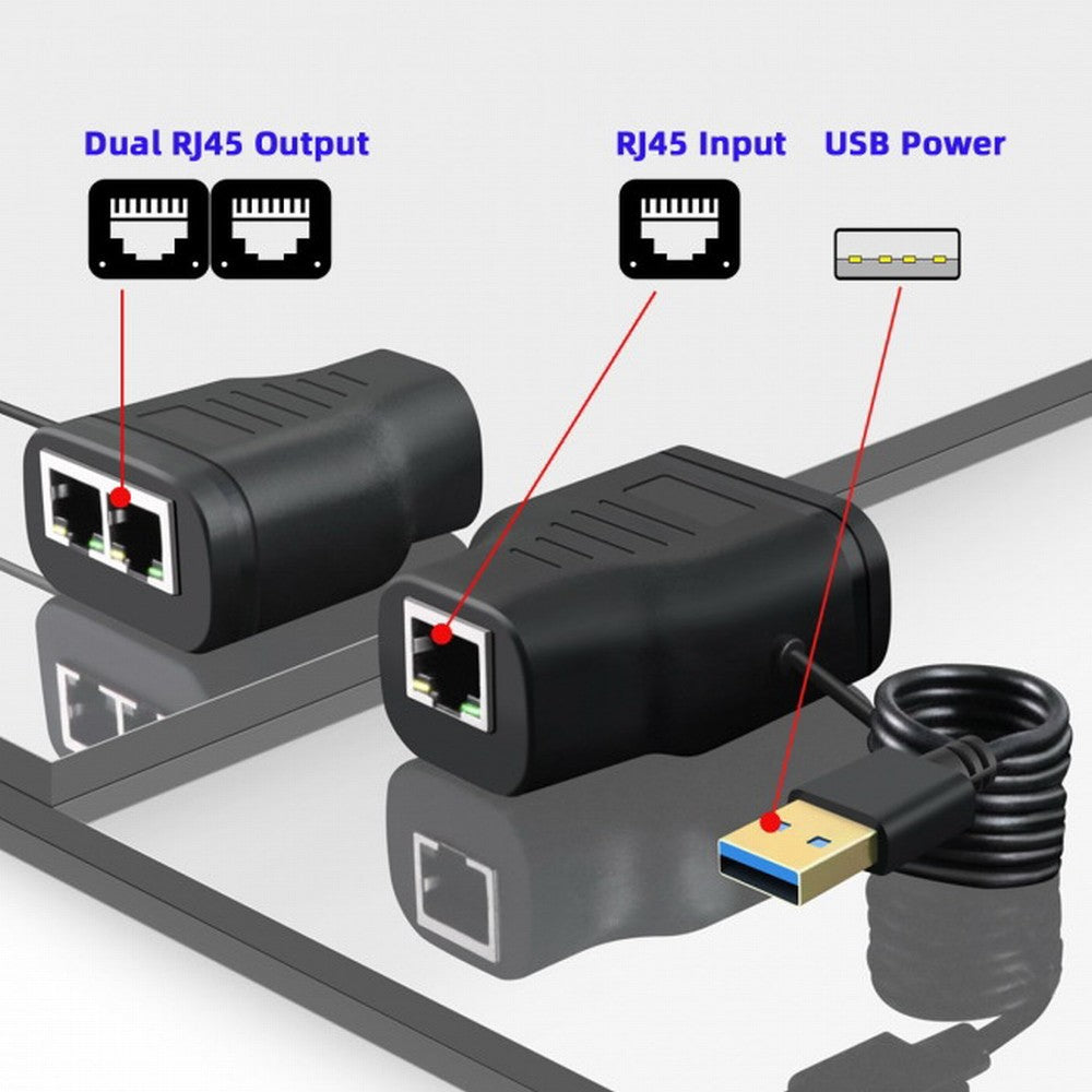 100Mbps STP UTP RJ45 8P8C Plug To Dual RJ45 HUB Splitter Network Ethernet Switcher Adapter UT-015