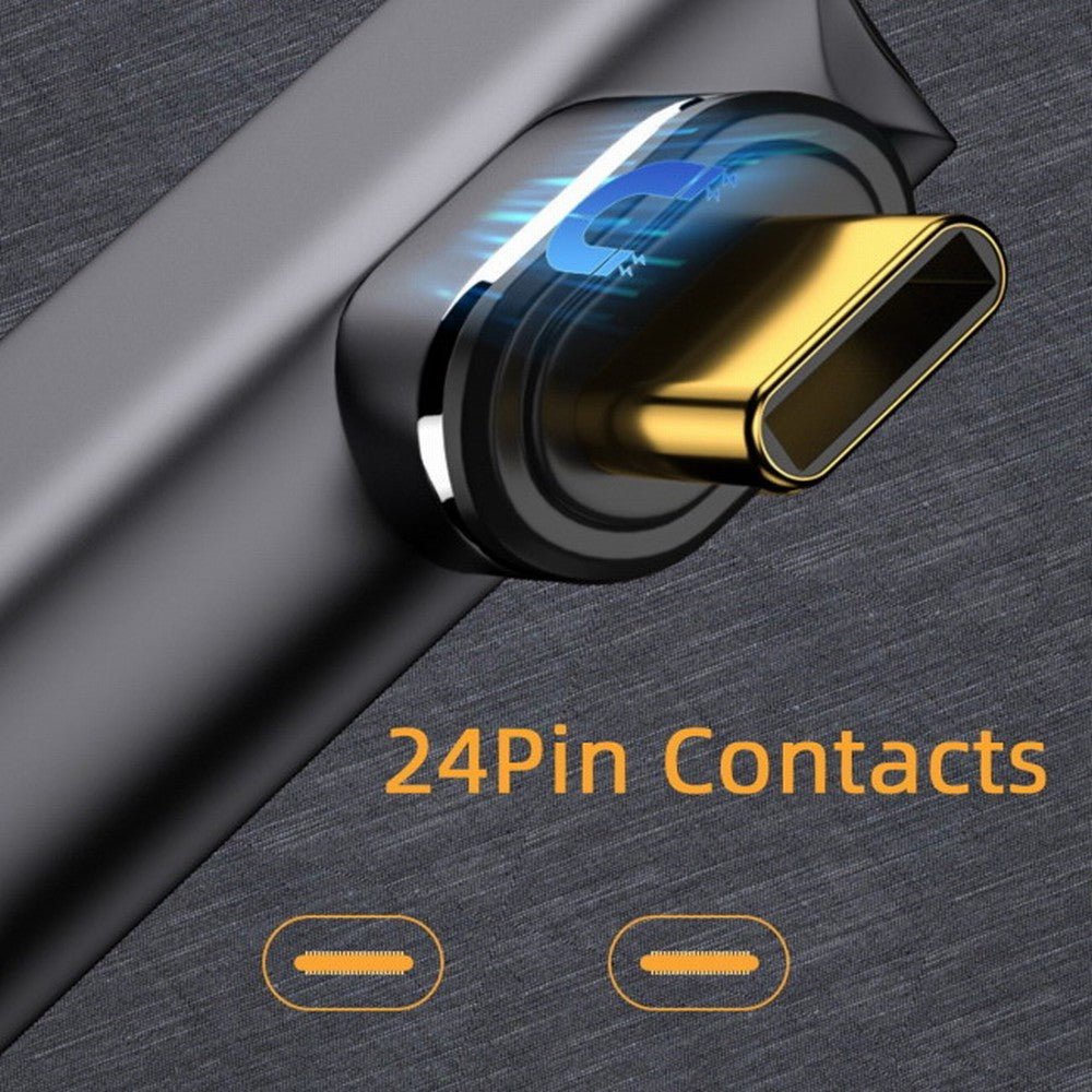 Magnetic 10Gbps Type C Male to USB3.0 Female OTG Data Adapter Opposite U Shape Back Angled for Laptop Phone UC-028-AFO