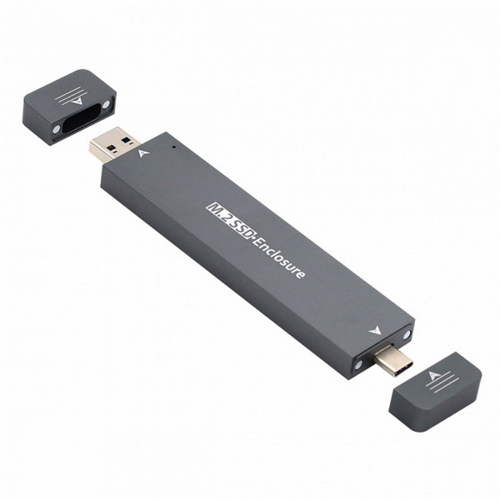 Combo Type-C USB3.0 to NVME M-key M.2 NGFF SATA SSD PCBA Case 2280/2242/2230mm Adapter RTL9210B Chipset UC-057-2280MM