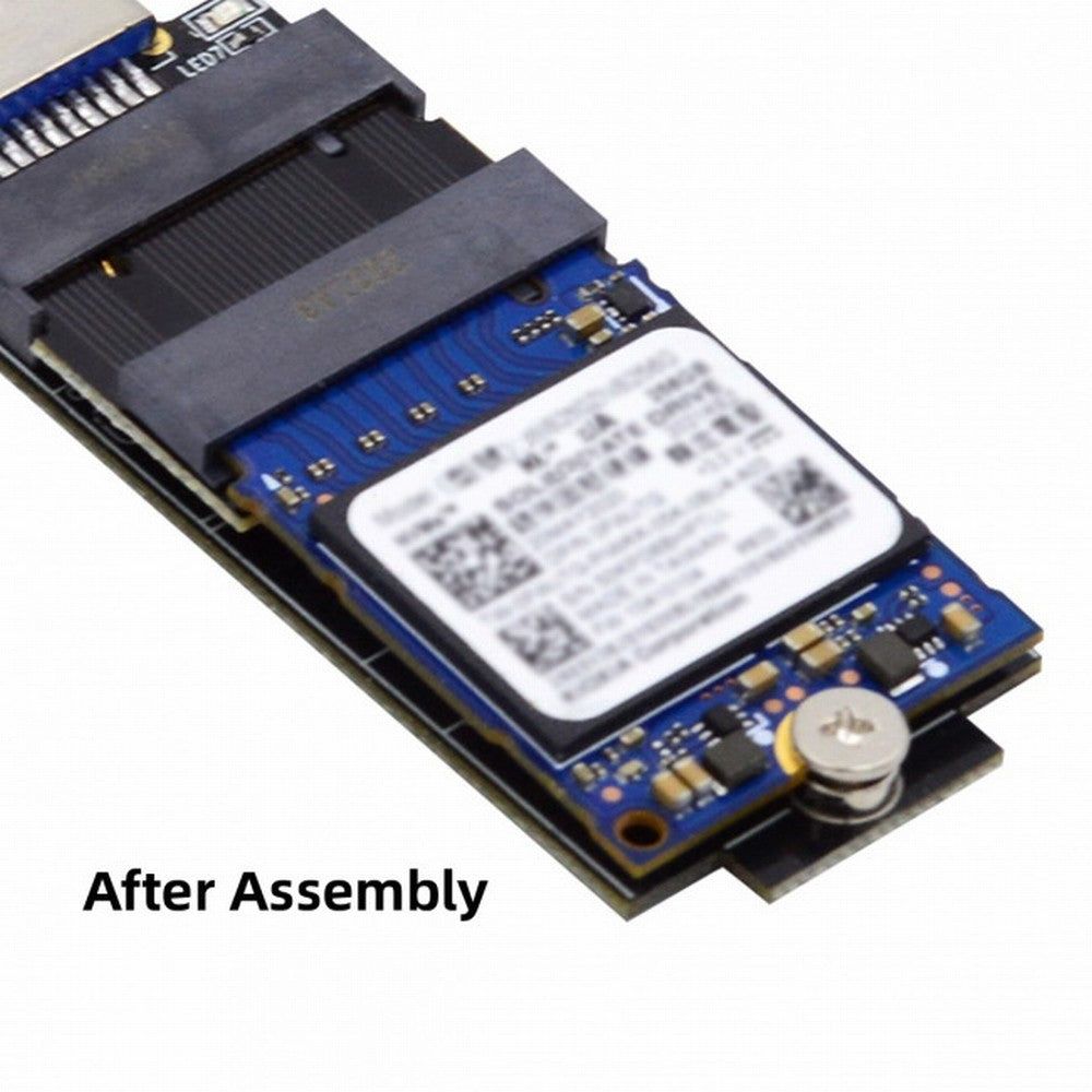 NGFF B+M Key NVME M-Key 22x30mm to 22x42mm Male to Female Extension Adapter Compatible with Legion Go ThinkPad 2230 2242 SSD SA-047
