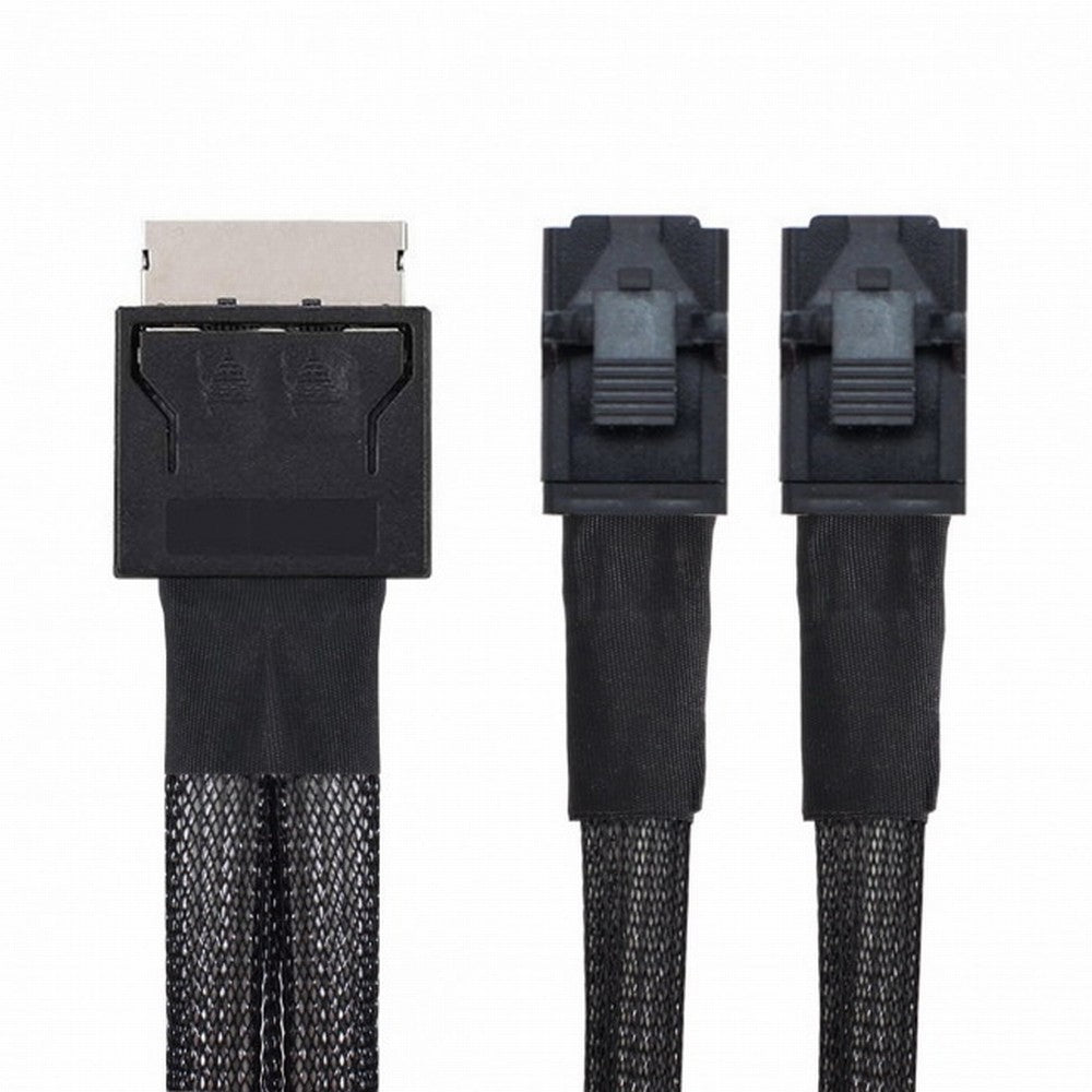 OCuLink PCIe PCI-Express SFF-8611 8x 8-Lane to Dual SFF-8643 HD 4x SSD Data Active Cable 50cm SF-051