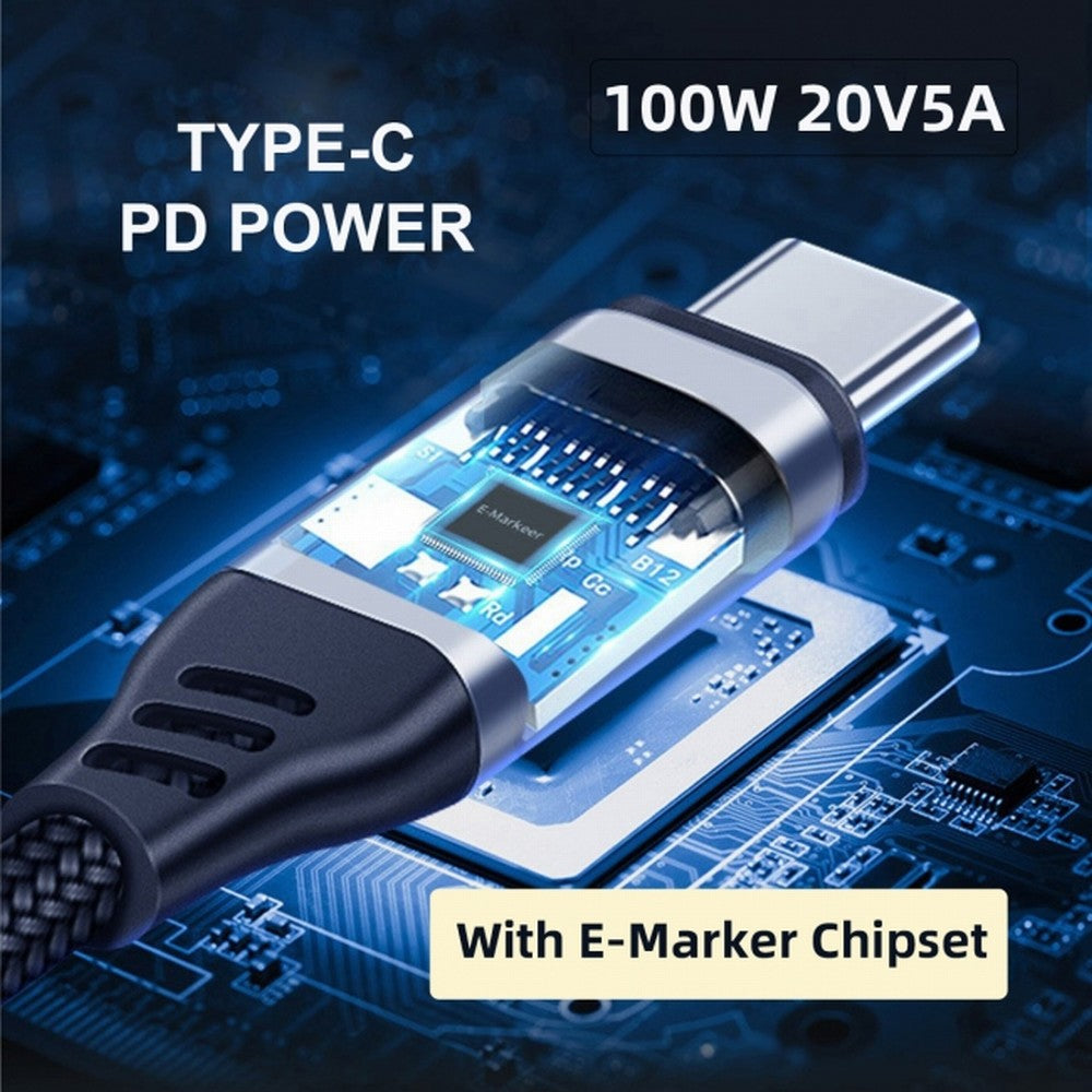 Magnetic Connector USB4 Cable 20Gbps Male to Male with 100W Charging and 8K@60Hz 5K@60Hz USB4.0 UC-034-BK-2.0M