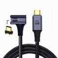 Magnetic Connector USB4 Cable 20Gbps Left Right Angled 90 Degree with 100W Charging and 8K@60Hz 5K@60Hz USB4.0 UC-034-RI-2.0M