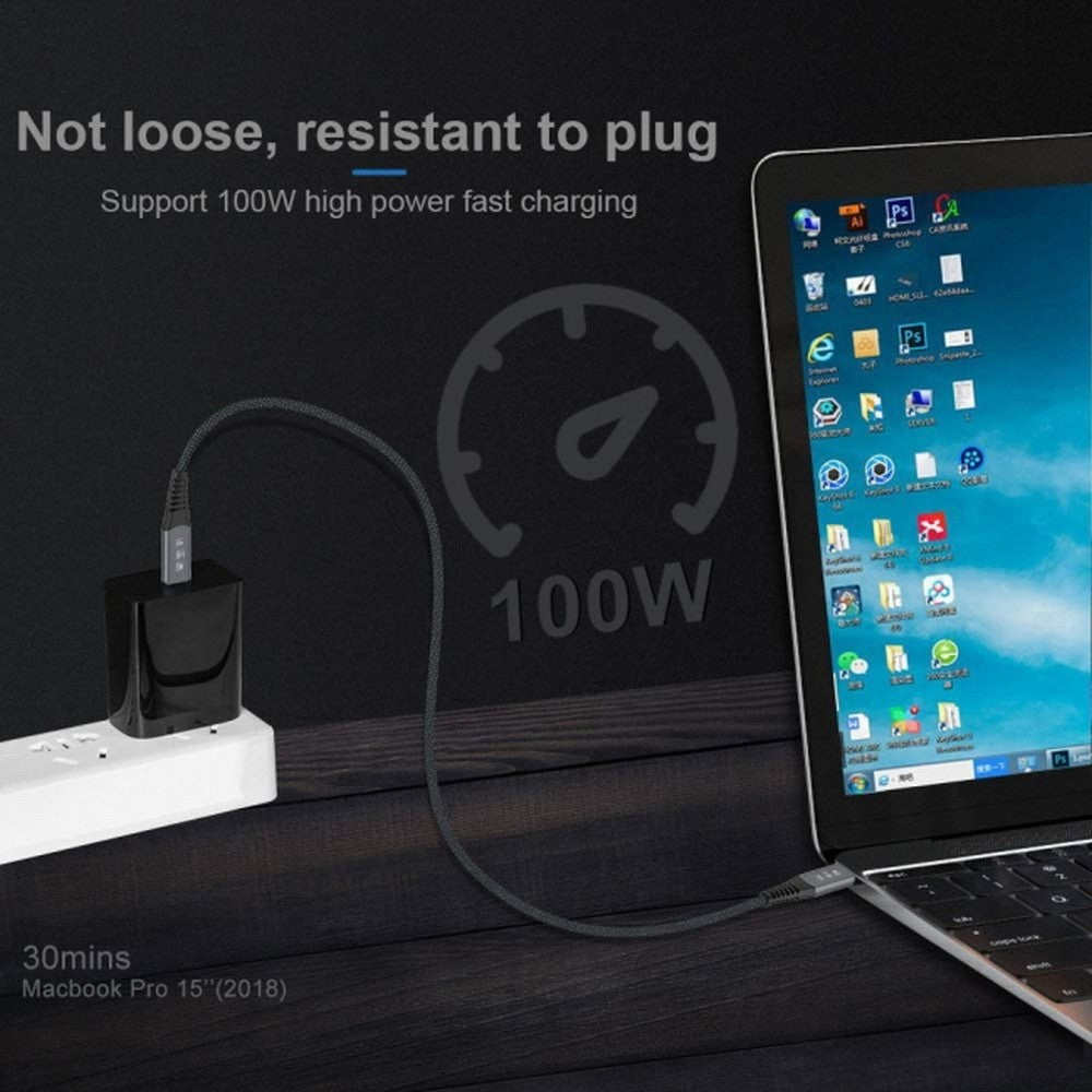 Magnetic Connector USB4 Cable 20Gbps Left Right Angled 90 Degree with 100W Charging and 8K@60Hz 5K@60Hz USB4.0 UC-034-RI-2.0M