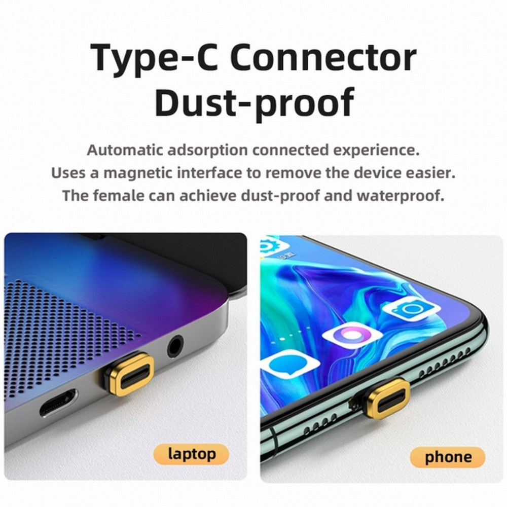 Magnetic Connector USB4 Cable 20Gbps Low Profile Angled 90 Degree with 100W Charging and 8K@60Hz 5K@60Hz USB4.0 UC-034-LP-2.0M