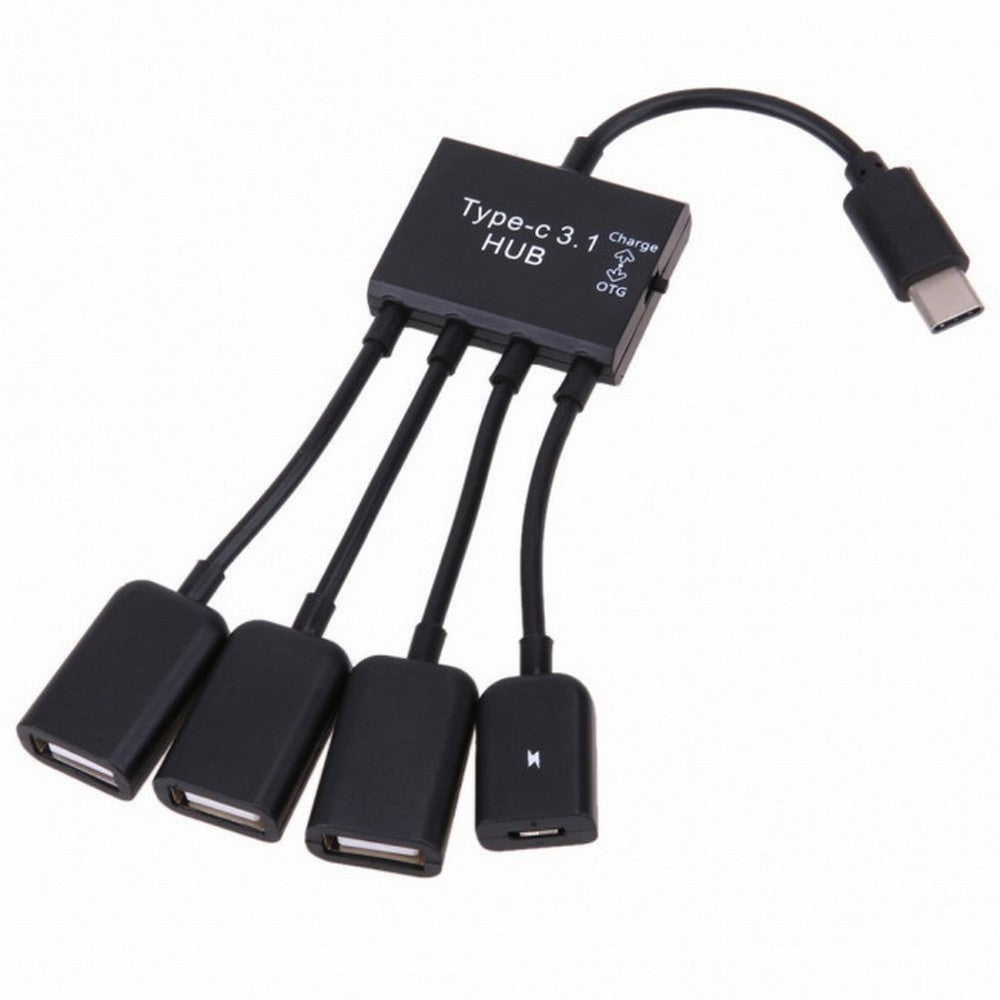 Micro USB Host OTG 3 Port Hub Adapter Cable with Power for Galaxy S5 i9600 Note3 N9000 Cell Phone Tablet U2-030