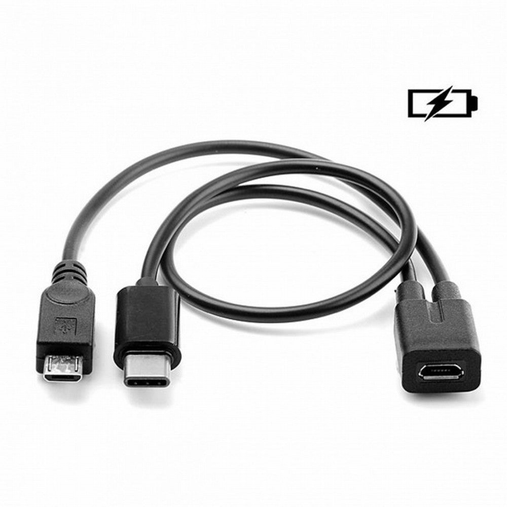Micro USB Female to USB-C Type C USB 3.1 Micro USB Male Splitter Extension Charge Cable UC-004