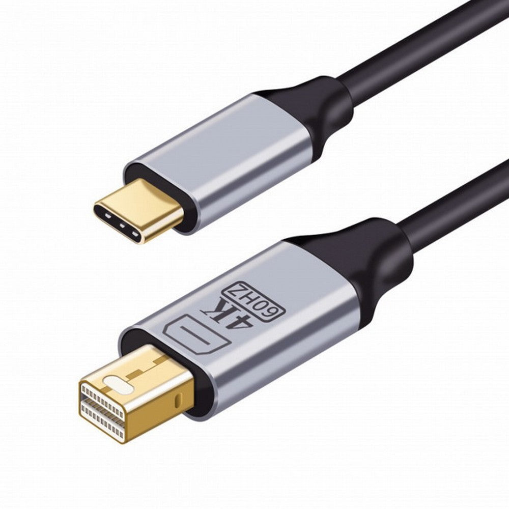 USB 3.1 Type C USB-C Source to Mini DisplayPort DP Displays Male 4K Monitor Cable for Laptop 1.8m UC-018-MDP