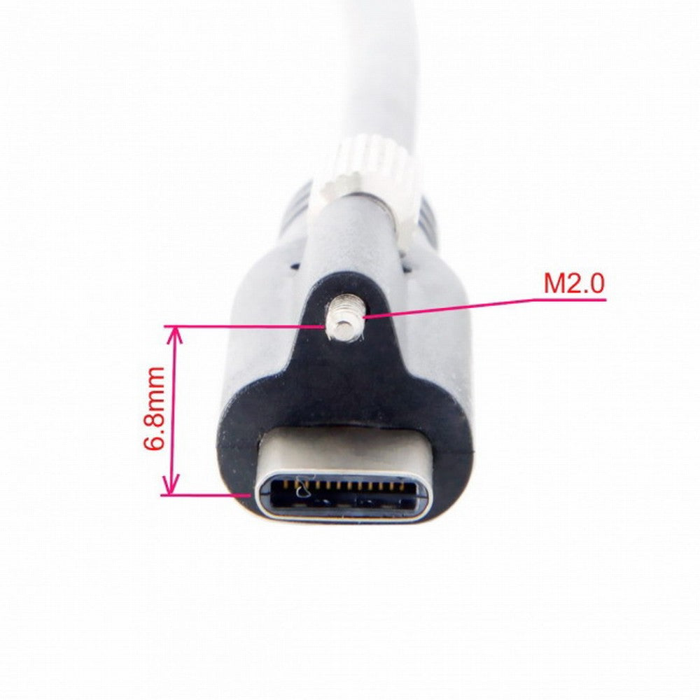 8m USB 3.1 Type-C Single Screw Locking to USB3.0 Data Cable Mount Type for Industrial Camera Recorder Laptop PC Disk UC-045-8.0M