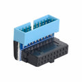 Up Angled USB 3.0 20Pin 19Pin Male to Female Extension Adapter 90 Degree for Motherboard Mainboard U3-053-UP