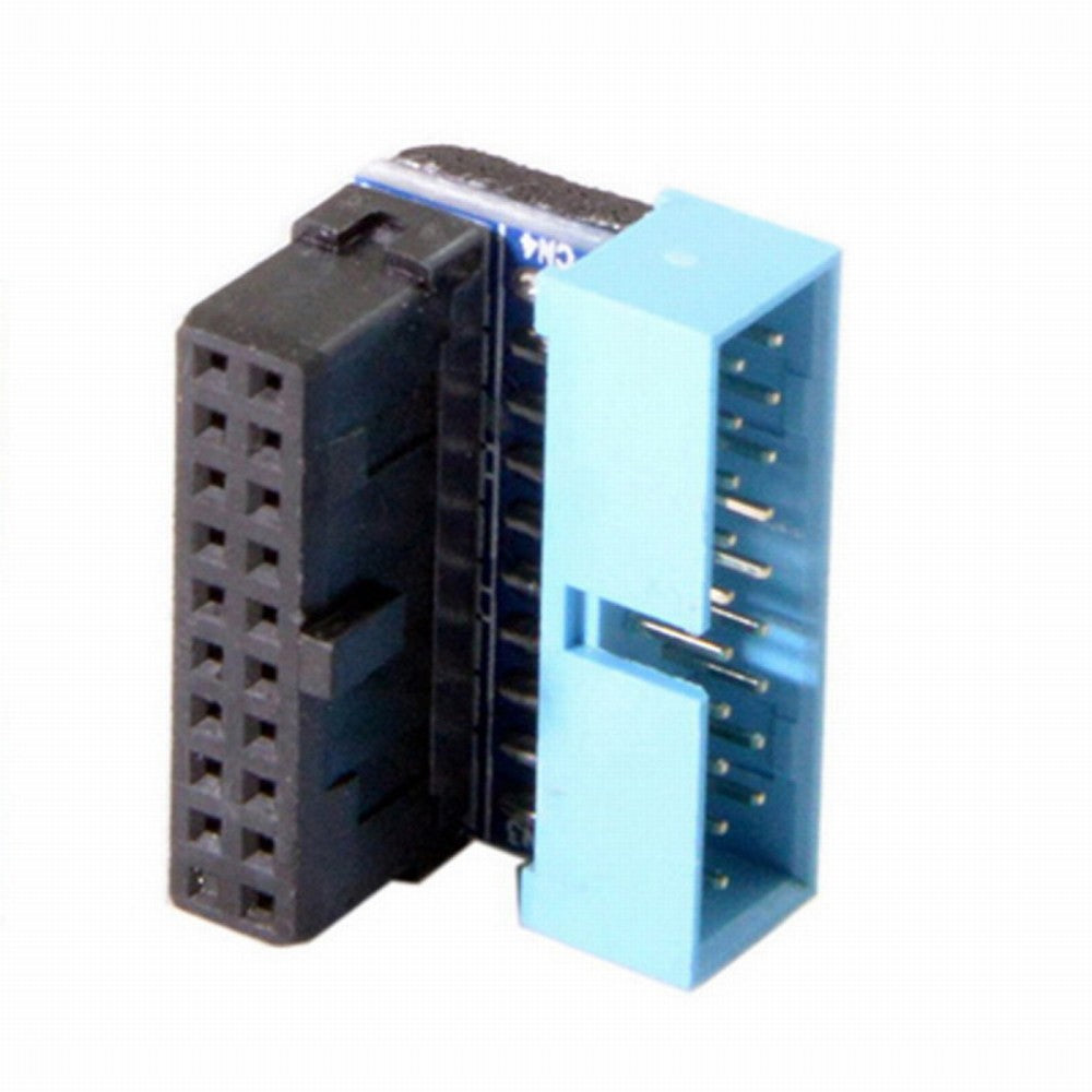 Down Angled USB 3.0 20Pin 19Pin Male to Female Extension Adapter 90 Degree for Motherboard Mainboard U3-053-DN