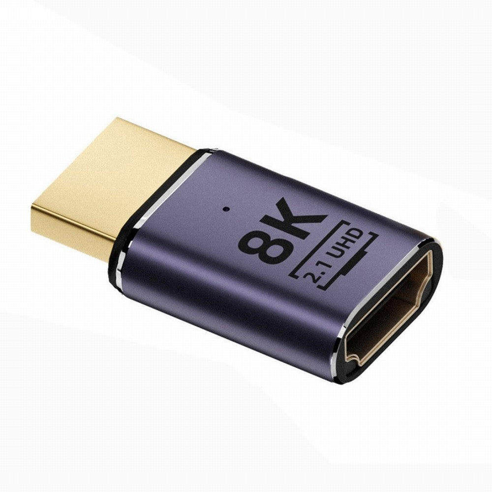 HDMI Male to HDMI 2.1 Female UHD Extension Gold Converter Adapter Support 8K 60hz HDTV HD-011-A8K01