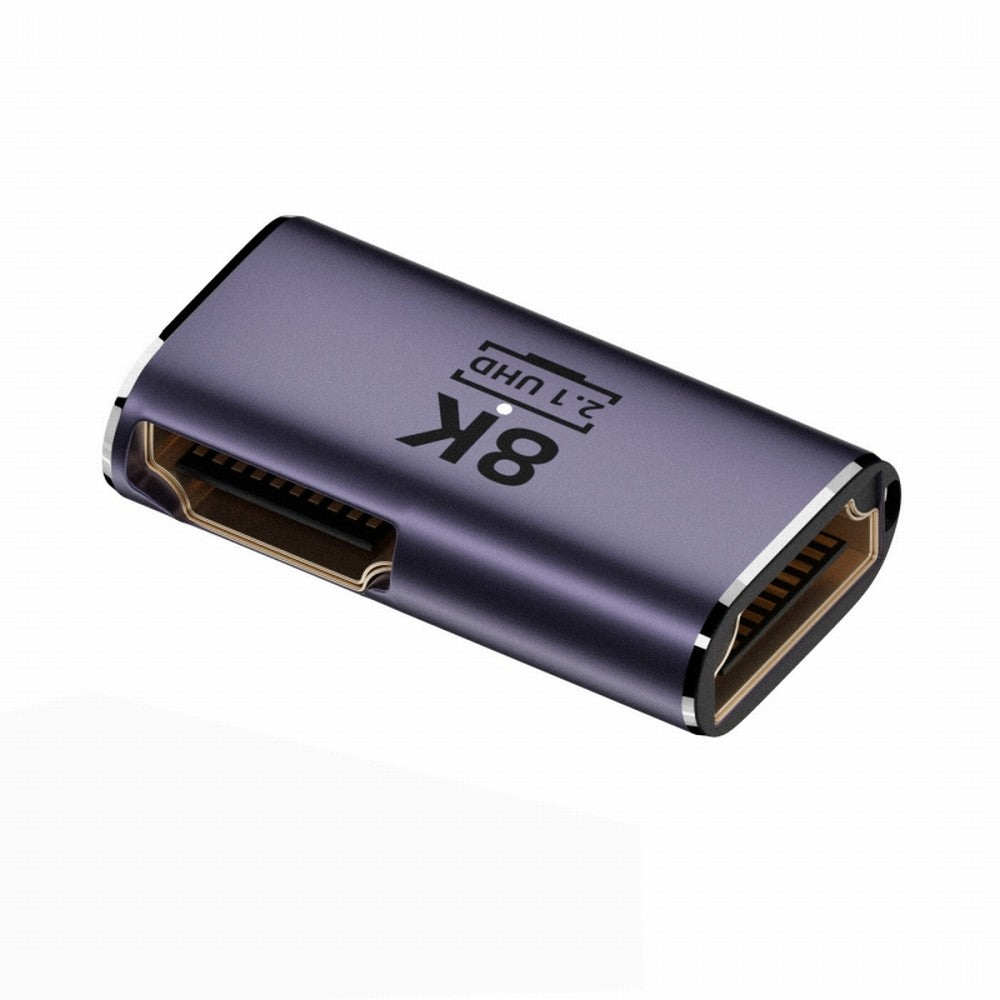 HDMI Female to HDMI 2.1 Female 90 Degree Angled UHD Extension Gold Converter Adapter Support 8K 60hz HDTV HD-011-A8K13