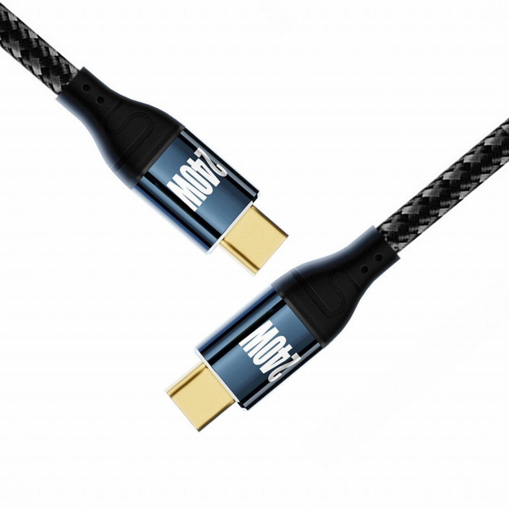 USB-C 240W Type-C Cable 480Mbps 48V 5A Compatible with USB2.0 100W Charging for Laptop Tablet Phone CC-UC-132-BK