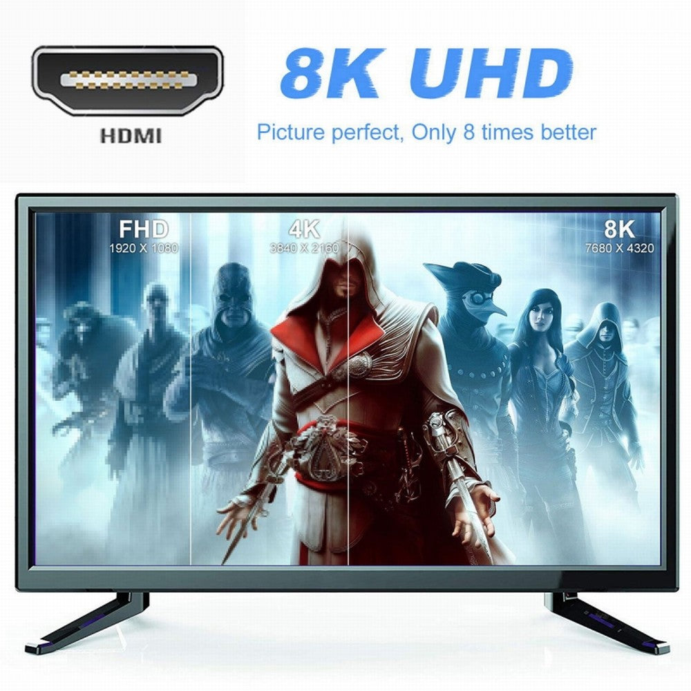 Micro HDMI Male to HDMI 2.1 Female UHD Extension Gold Converter Adapter Support 8K 60hz HDTV HD-023-D8K01