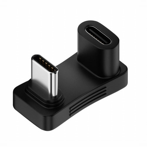 10Gbps USB3.1 Type C Male to Female Power Data Video Adapter Opposite U Shape Back Angled Compatible with Steam Deck Phone Laptop UC-068-OS