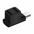 10Gbps USB3.1 Type C Male to Dual Female Power Data Splitter Adapter Up Angled Compatible with Steam Deck Laptop UC-068-2F