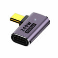 USB4 Type C Male to Female 240W Power 40Gbps Data 8K Video Adapter Left Right Angled for NS Phone Laptop UC-025-RI