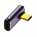 USB4 Type C Male to Female 240W Power 40Gbps Data 8K Video Adapter Low Profile Left Right Angled for NS Phone Laptop UC-025-LP