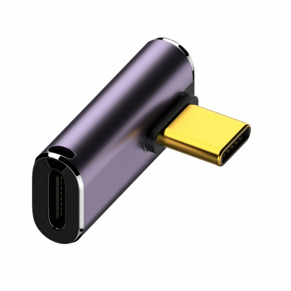 USB4 Type C Male to Female 240W Power 40Gbps Data 8K Video Adapter Low Profile Left Right Angled for NS Phone Laptop UC-025-LP