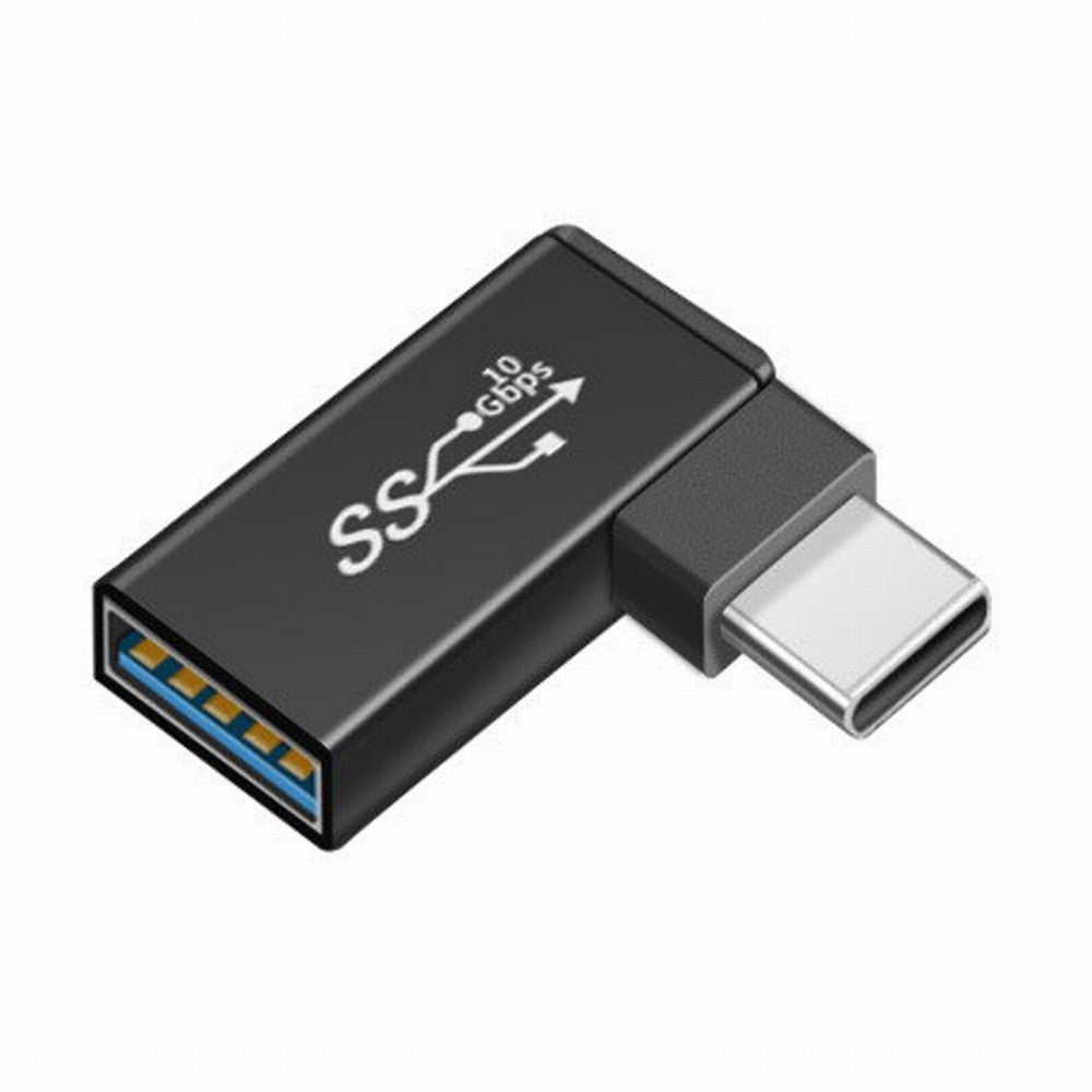 USB-C Type-C to USB 3.0 Female OTG Adapter Right Angled 90 Degree for Laptop Cell Phone UC-035-RI