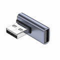 10Gbps USB3.0 Male to Female Extension Power Data Video Adapter Low Profile 90 Degree Right Angled Type U3-018-RI