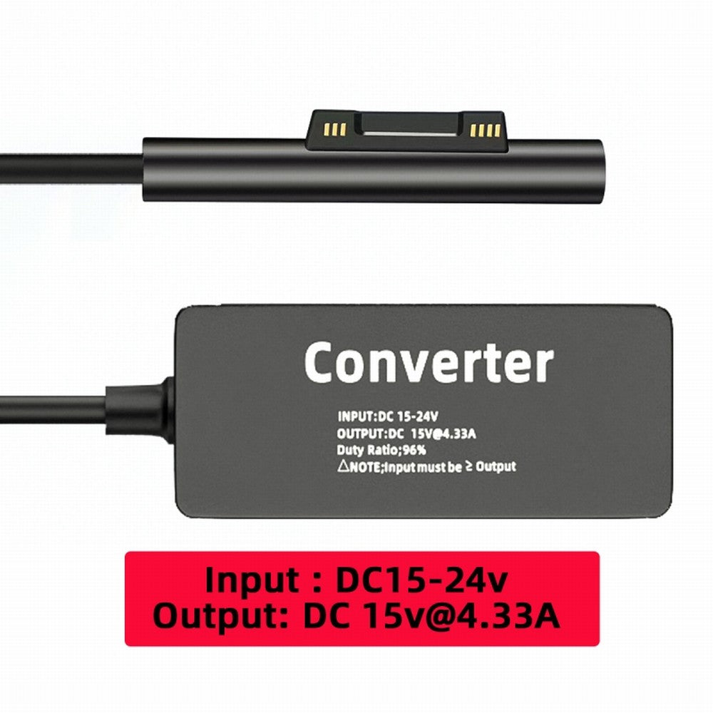 Type-C USB-C Female 65W DC 15V to Surface Pro3 Pro4 Pro5 Pro6 Pro7 Pro8 Pro9 Book Pro Charge Cable PW-016-TYPECF
