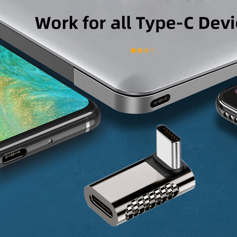 20Gbps USB4 Type C Male to Female 90 Degree Up Down Angled 100W Power Data 8K Video Adapter for Laptop Phone UC-124-UP