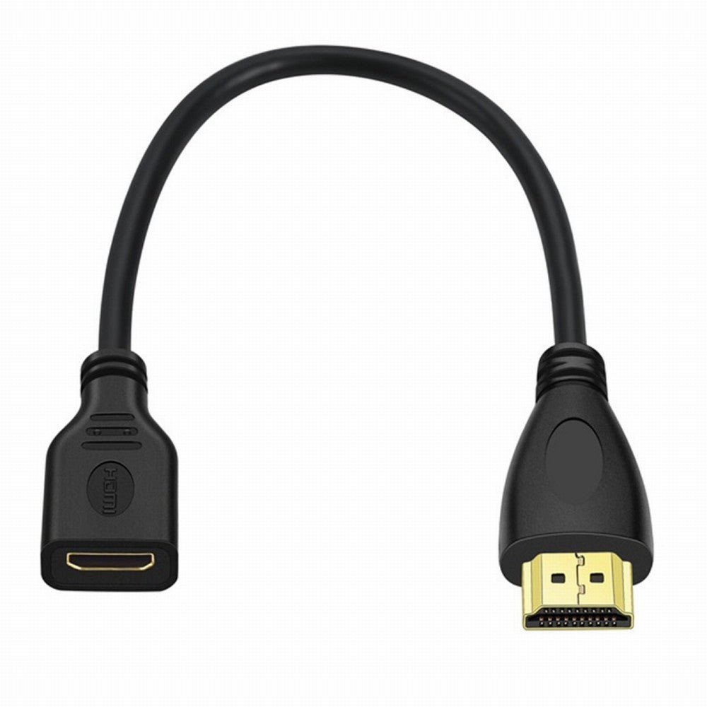 15cm Mini HDMI Type-C Socket Female to HDMI Type-A Male Adapter Extension Cable for Camera HDTV 4K 1080P HD-014-AMCF