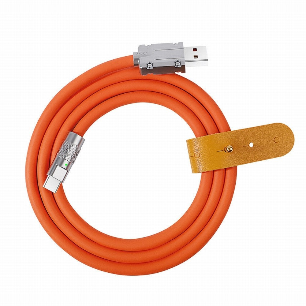 USB-A Type A to USB-C Liquid Silicone Ultra Soft 120W Power USB2.0 Data Cable Fast Charge for Laptop Tablet Phone CC-UC-023
