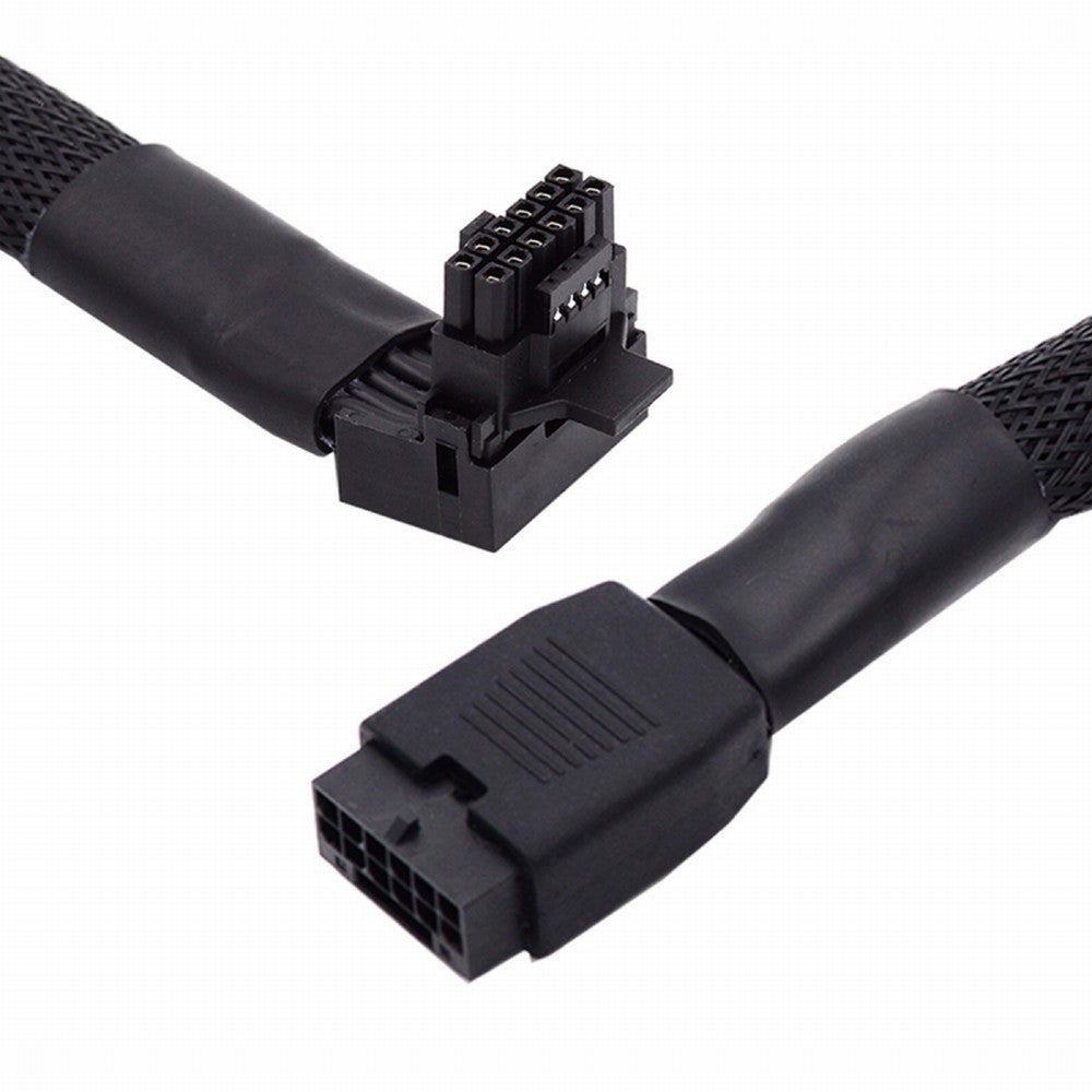 12VHPWR ATX3.0 PCI-E 5.0 Power Modular Cable Male to Female Up Angled 90 Degree Extension for 3080 3090TI PSU 16Pin 12+4P Graphics Card PW-043-UP