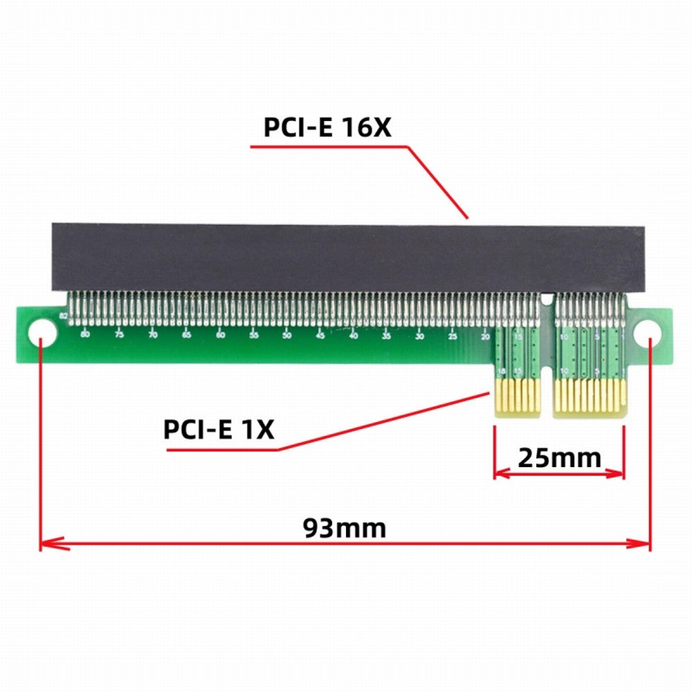 PCI-E Express 1x to 16x Extender Converter Riser Card Adapter Male to Female Extension for Graphics Card EP-011