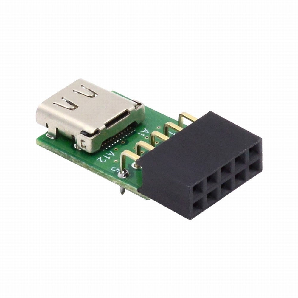 Single Port USB 3.1 Type C USB-C Female to USB 2.0 Motherboard 9pin 10pin Header Adapter PCBA 480Mbps UC-141-TC001