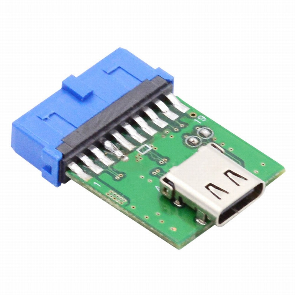 Single Port USB 3.1 Type C USB-C Female to USB 3.0 Motherboard 19pin 20pin Header Adapter PCBA 5Gbps UC-141-TC003