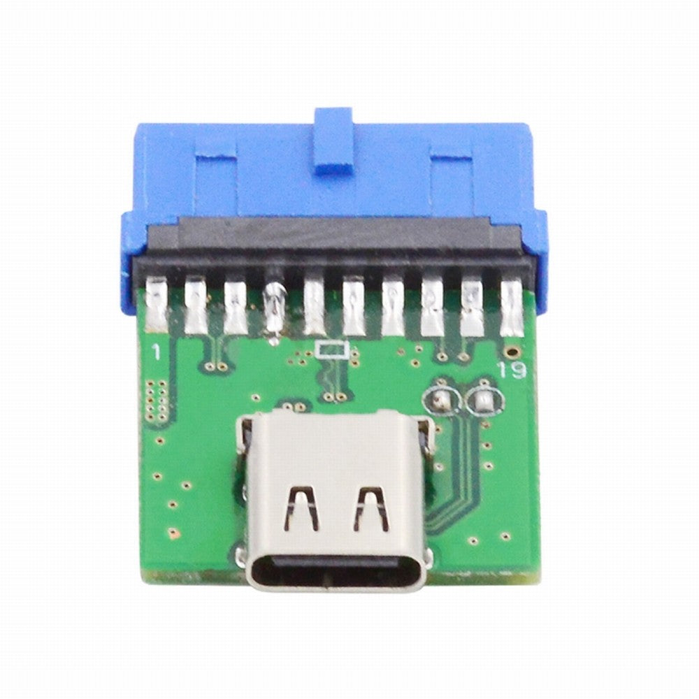Single Port USB 3.1 Type C USB-C Female to USB 3.0 Motherboard 19pin 20pin Header Adapter PCBA 5Gbps UC-141-TC003