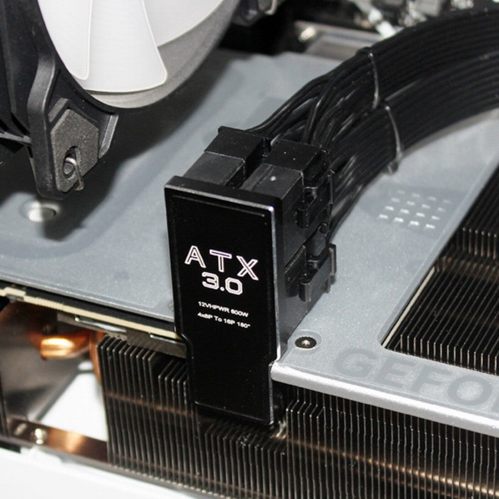 12VHPWR ATX3.0 PCI-E 5.0 Power Modular Adapter to Four ATX 8P Up Angled 90 Degree for 4080 5090TI 16Pin 12+4P Graphics Card PW-044-UP