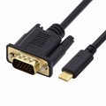 USB 3.1 Type C USB-C Source to VGA RGB 1080P Displays Male Monitor Cable for Laptop 1.8m UC-018-VGA