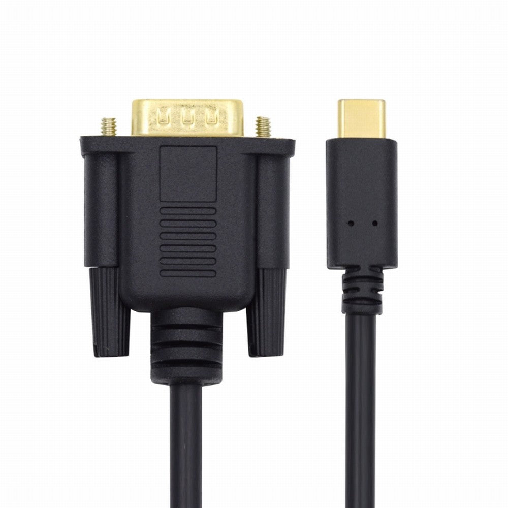 USB 3.1 Type C USB-C Source to VGA RGB 1080P Displays Male Monitor Cable for Laptop 1.8m UC-018-VGA