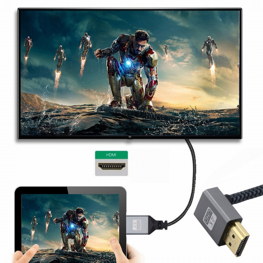 Up Angled 90 Degree HDMI 1.4 Type A Male to A Female Extension Cable Support HDTV 4K 60hz 3D HD-061-UP