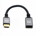 HDMI 1.4 Type A Male to A Female Extension Cable Straight Connector 90 Degree Support HDTV 4K 60hz 3D HD-061-BK