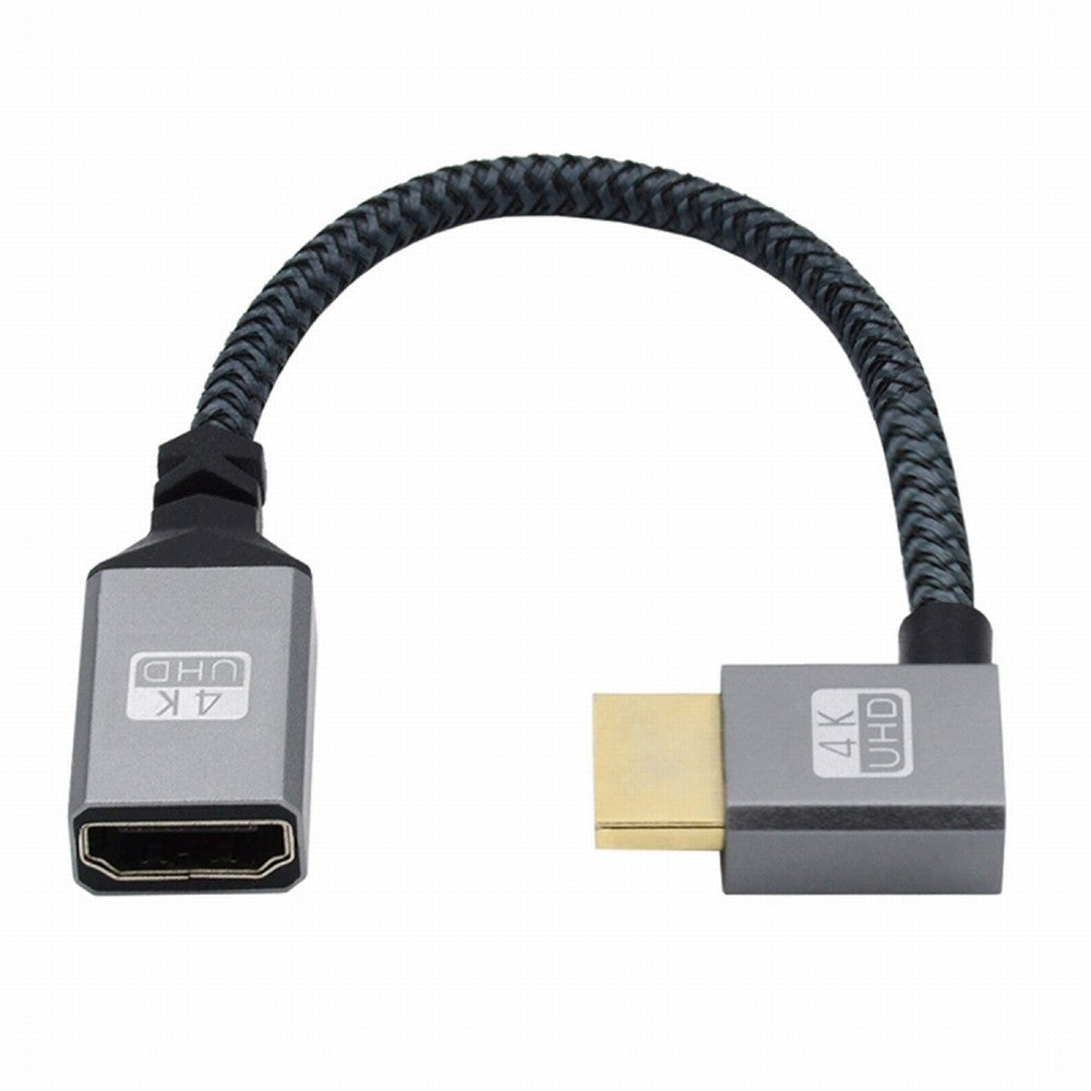 HDMI 1.4 Type A Male to A Female Extension Cable Right Angled 90 Degree Support HDTV 4K 60hz 3D HD-061-RI