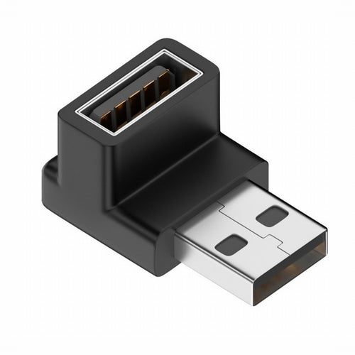 10Gbps USB3.0 Male to Female Extension Power Data Video Adapter 90 Degree Down Angled Type U3-018-DN