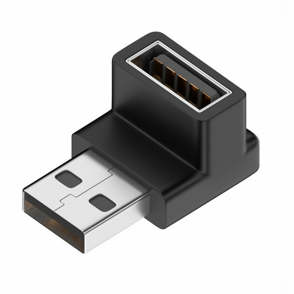 10Gbps USB3.0 Male to Female Extension Power Data Video Adapter 90 Degree Down Angled Type U3-018-DN
