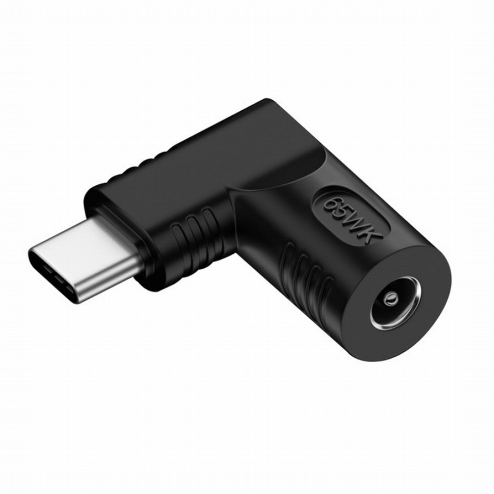 DC Jack 4.0x1.7mm Input to USB-C Type-C Angled 90 Degree Power Plug Charge Adapter for Laptop Phone UC-211-RI-4017MM