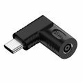 DC Jack 4.5x3.0mm Input to USB-C Type-C Angled 90 Degree Power Plug Charge Adapter for Laptop Phone UC-211-RI-4530MM