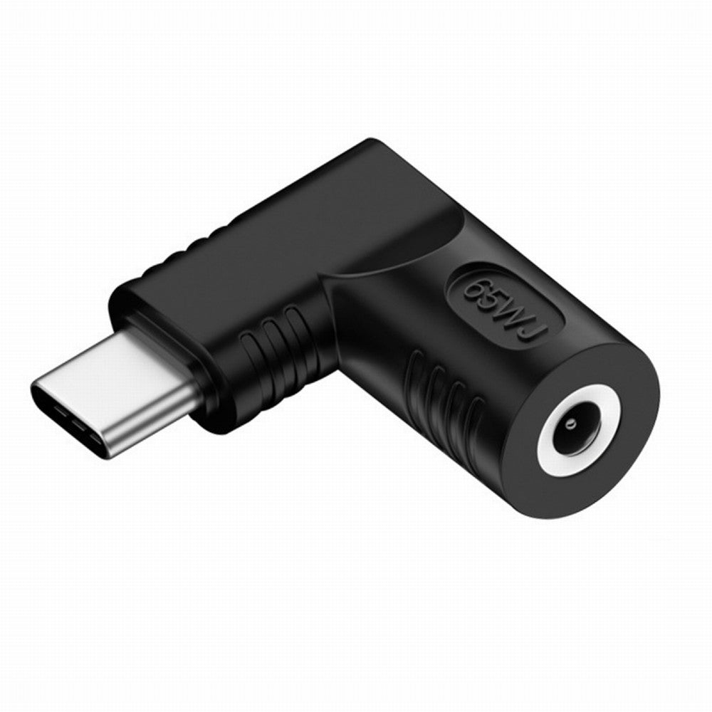 DC Jack 4.8x1.7mm Input to USB-C Type-C Angled 90 Degree Power Plug Charge Adapter for Laptop Phone UC-211-RI-4817MM